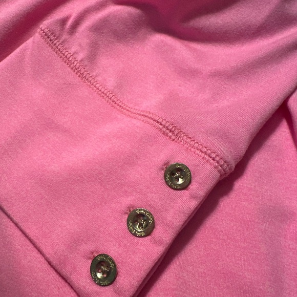 Lilly Pulitzer Solia Downtime Upf 50+ Jersey Shift Dress Pink - Size Large - Picture 6 of 8